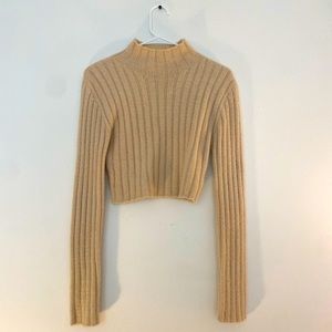 Grey Bandit Crop Sweater